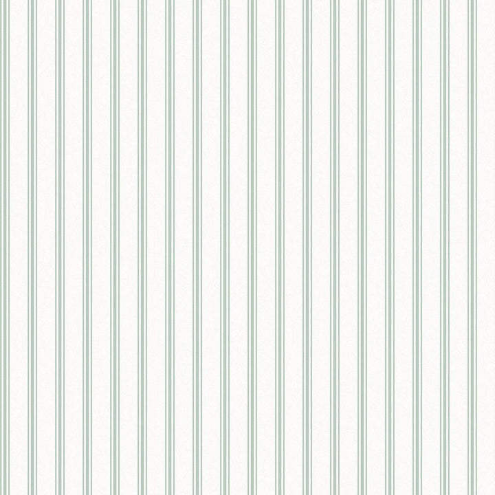118483 - Laura Ashley - Laura Ashley Farnworth Stripe Sage Green Wallpaper - Decor Warehouse