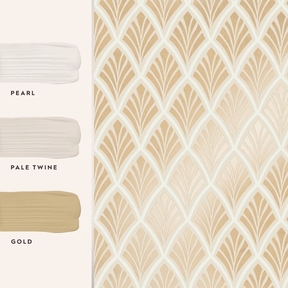 Laura Ashley Florin Gold Wallpaper - 113375