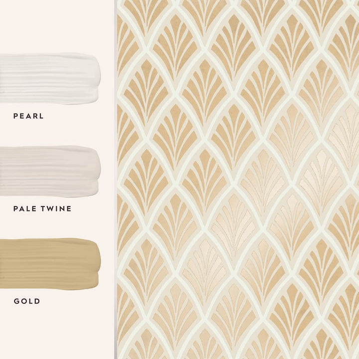 Laura Ashley Florin Gold Wallpaper - 113375