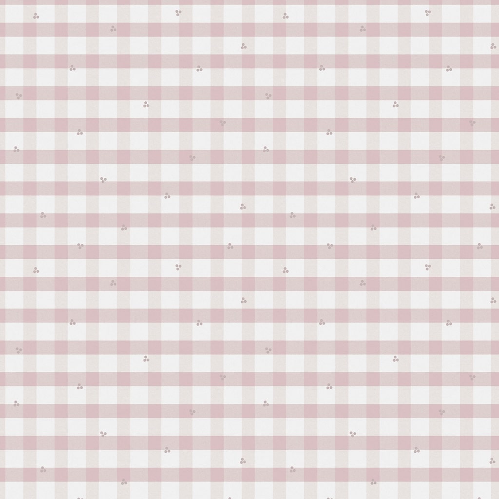 119865 - Laura Ashley - Laura Ashley Gingham Pale Amethyst Purple Wallpaper - Decor Warehouse