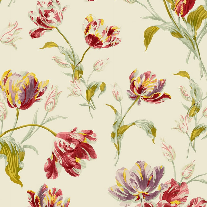  - Laura Ashley Gosford Cranberry Wallpaper - 113400 - Decor Warehouse