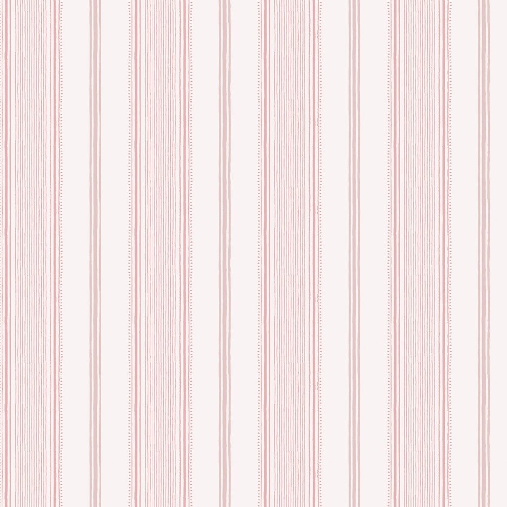 115270 - Laura Ashley - Laura Ashley Heacham Stripe Blush Wallpaper - Decor Warehouse