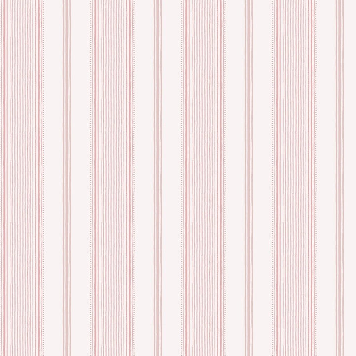 115270 - Laura Ashley - Laura Ashley Heacham Stripe Blush Wallpaper - Decor Warehouse