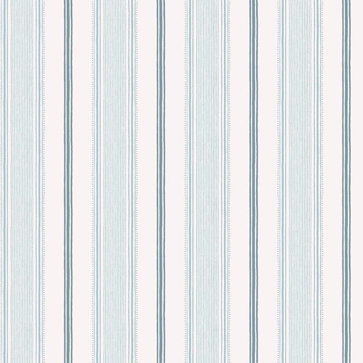 115271 - Laura Ashley - Laura Ashley Heacham Stripe Seaspray Wallpaper - Decor Warehouse