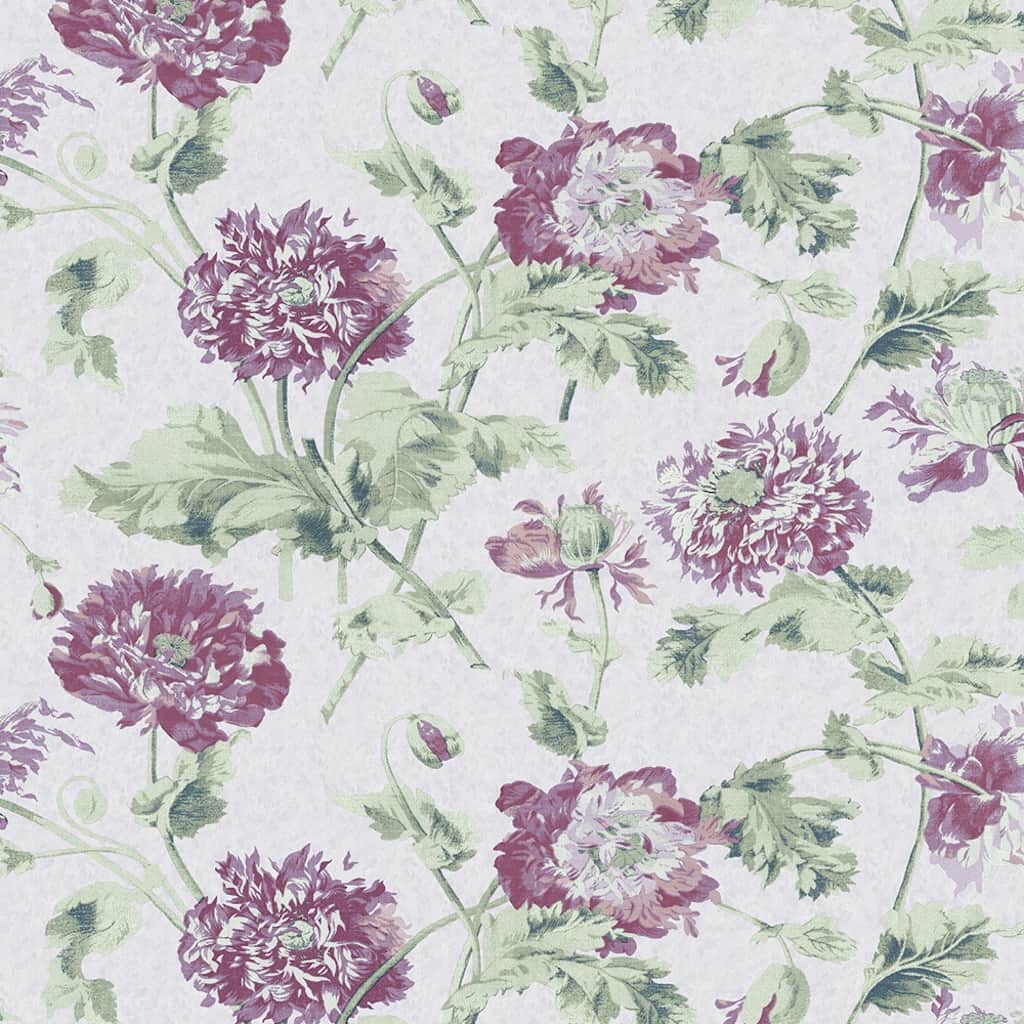 - Laura Ashley Hepworth Grape Wallpaper - 115268 - Decor Warehouse