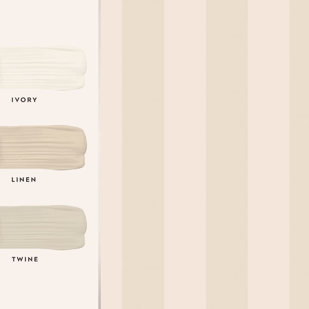 Laura Ashley Lille Pearlescent Stripe Linen Wallpaper - 113337