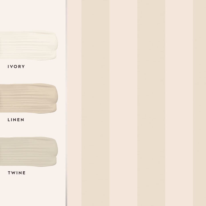 Laura Ashley Lille Pearlescent Stripe Linen Wallpaper - 113337