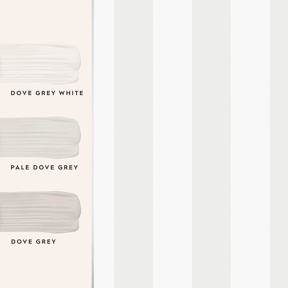 Laura Ashley Lille Pearlescent Stripe White Wallpaper - 113336