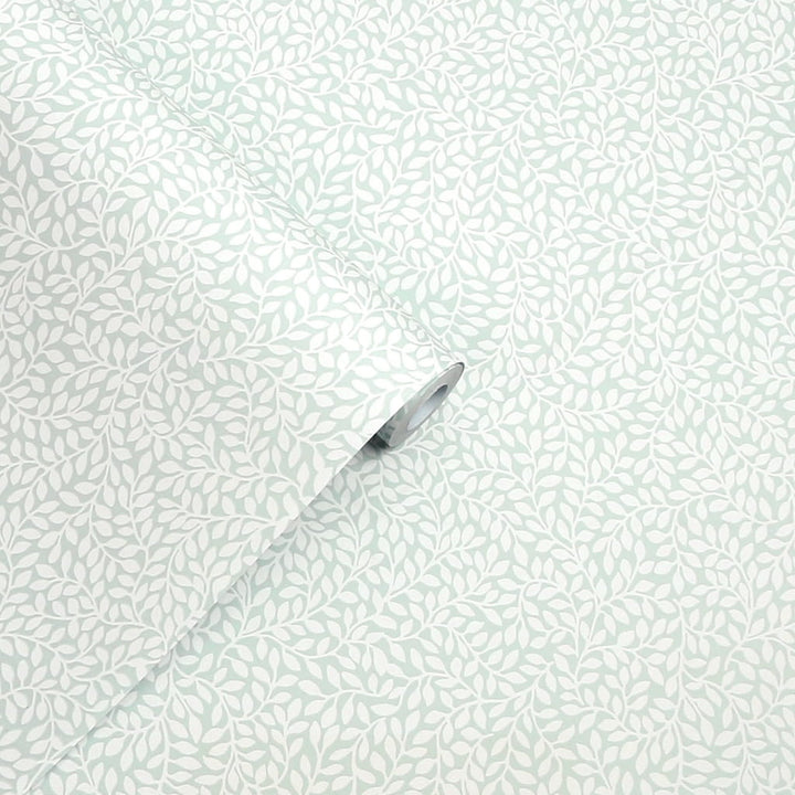  - Laura Ashley Little Vines Duck Egg Wallpaper - 113351 - Decor Warehouse