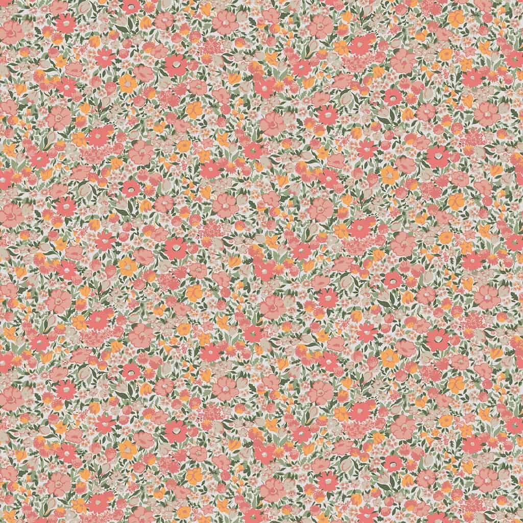 121076 - Laura Ashley - Laura Ashley Loveston Coral Pink Wallpaper - Decor Warehouse