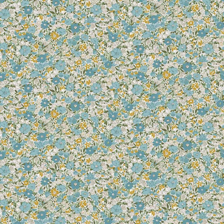 121075 - Laura Ashley - Laura Ashley Loveston Newport Blue Wallpaper - Decor Warehouse