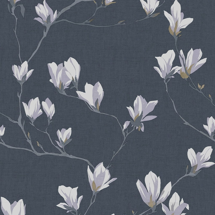 - Laura Ashley Magnolia Grove Dusky Seaspray Wallpaper - 113355 - Decor Warehouse