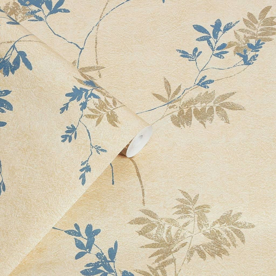  - Laura Ashley Mari Gold Wallpaper - 119841 - Decor Warehouse