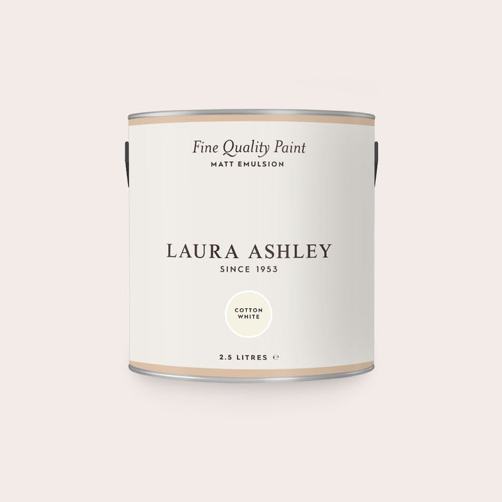  - Laura Ashley Matt Emulsion Paint - Cotton White - 2.5L - 113647 - Decor Warehouse