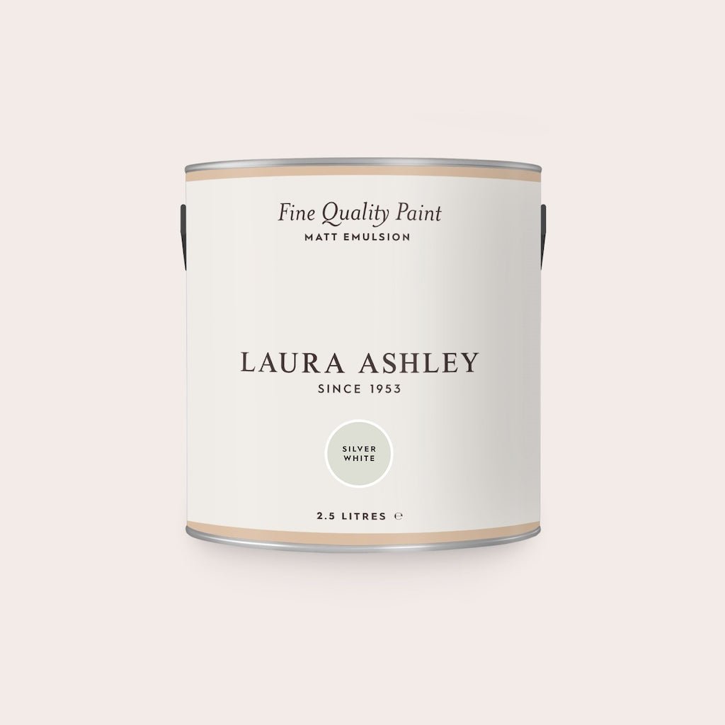 - Laura Ashley Matt Emulsion Paint - Silver White - 2.5L - 113674 - Decor Warehouse