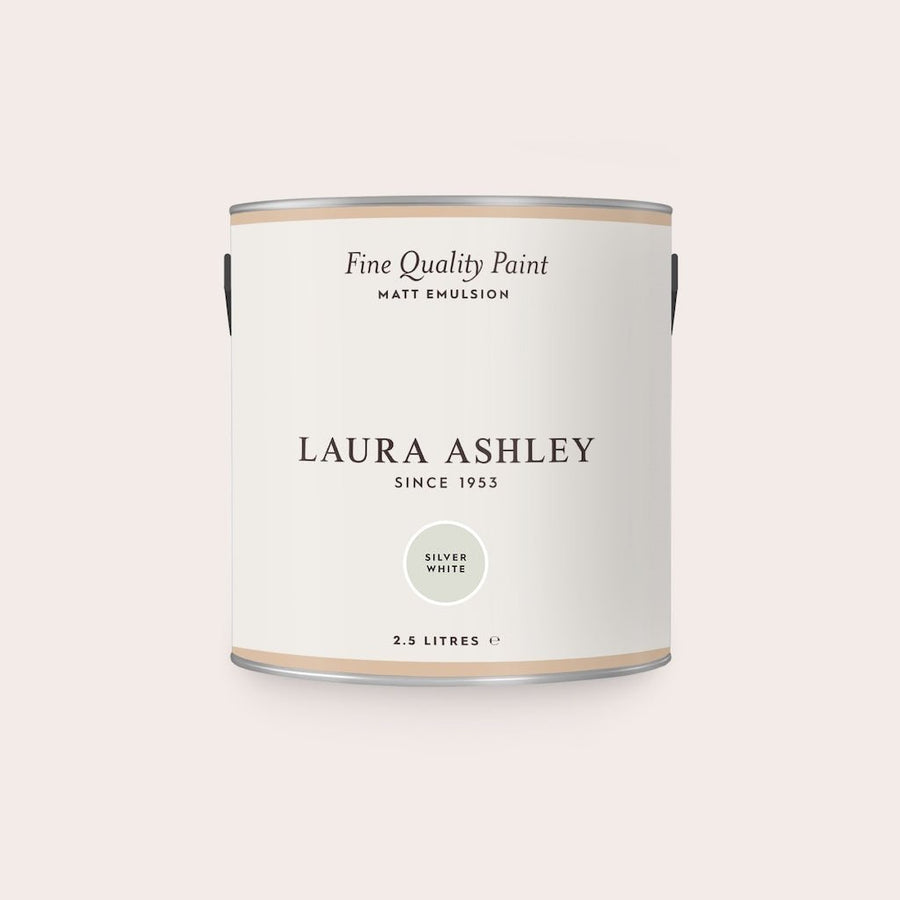  - Laura Ashley Matt Emulsion Paint - Silver White - 2.5L - 113674 - Decor Warehouse