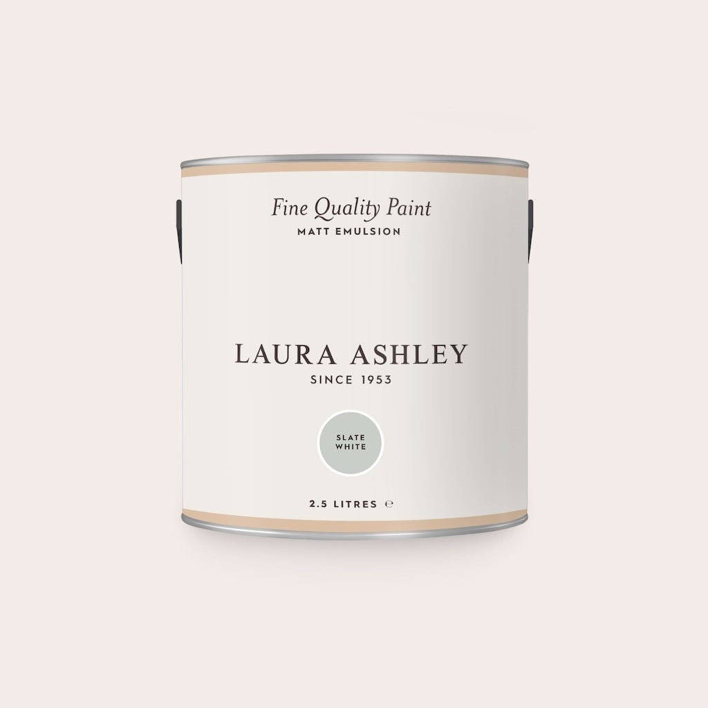 - Laura Ashley Matt Emulsion Paint - Slate White - 2.5L - 113682 - Decor Warehouse