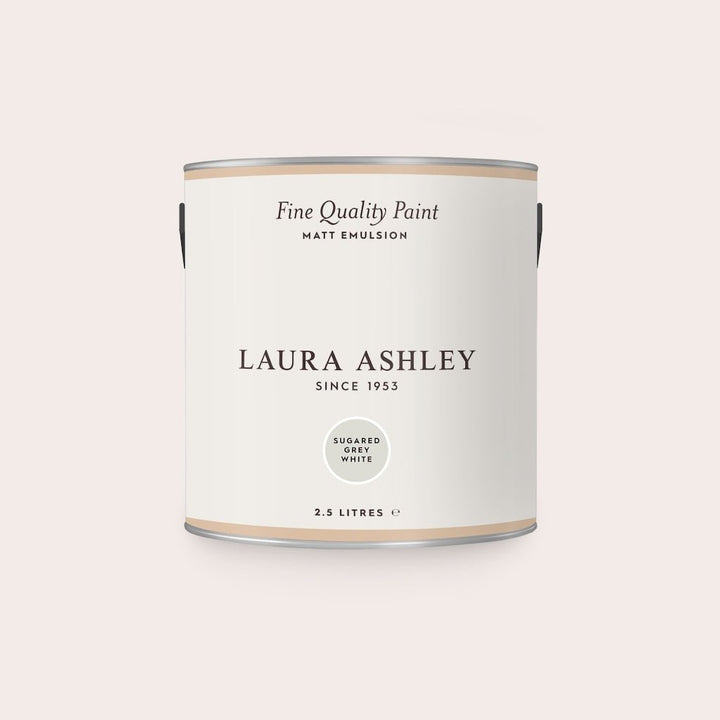  - Laura Ashley Matt Emulsion Paint - Sugared Grey White - 2.5L - 113679 - Decor Warehouse
