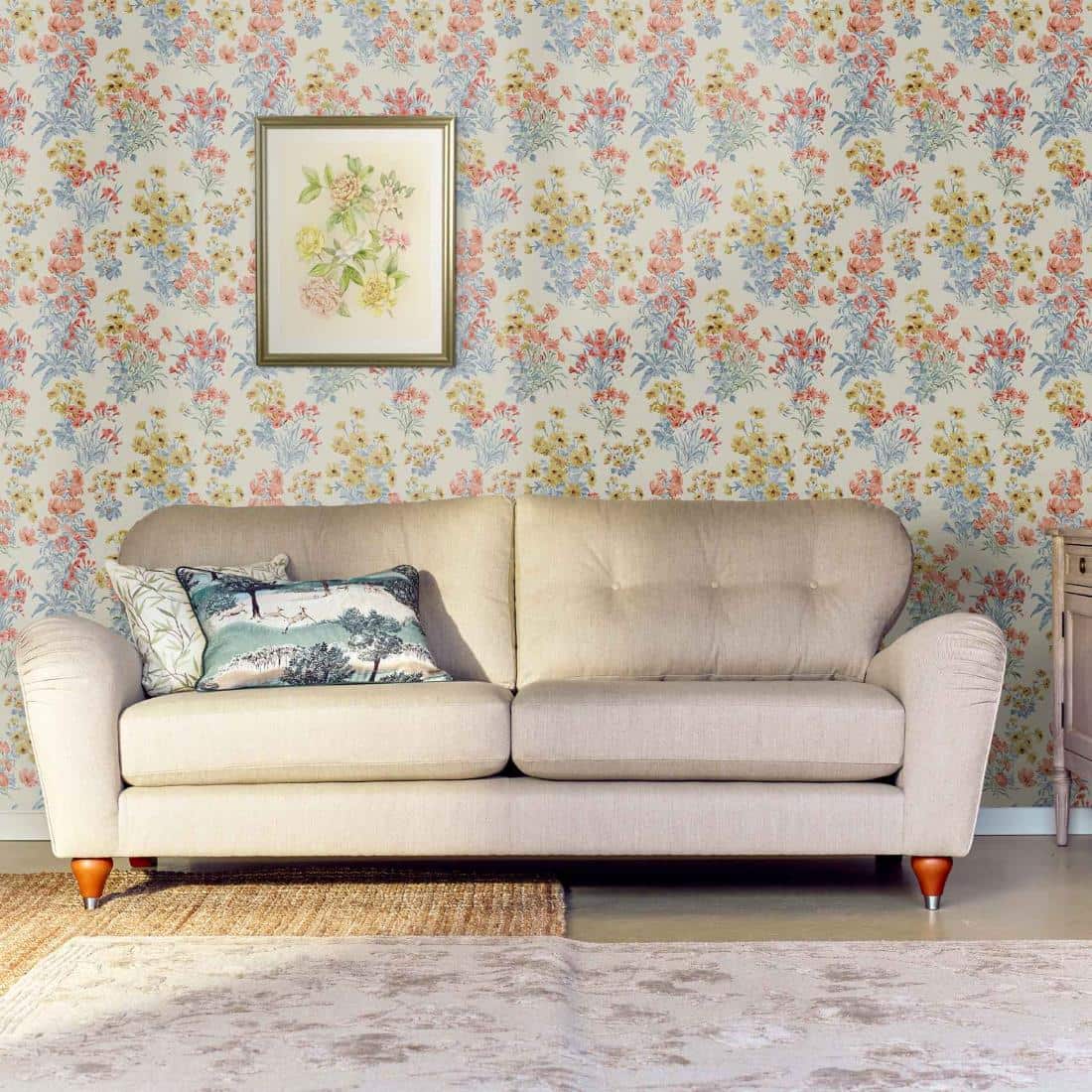 - Laura Ashley Megan Ochre Yellow Wallpaper - 122742 - Decor Warehouse