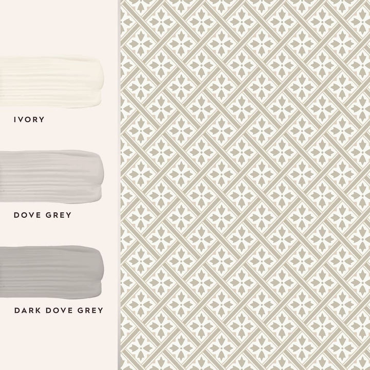 Laura Ashley Mr Jones Dove Grey Wallpaper - 113368