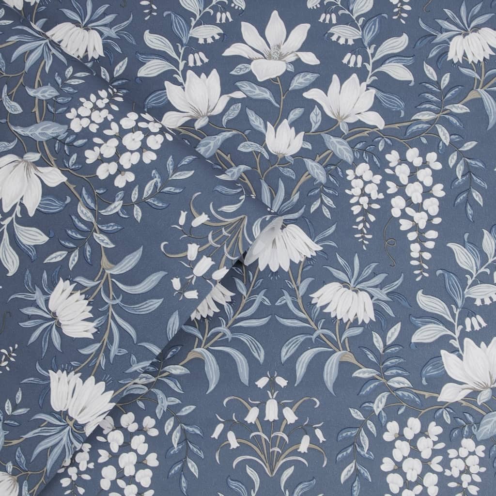 - Laura Ashley Parterre Dusky Seaspray Wallpaper - 113404 - Decor Warehouse