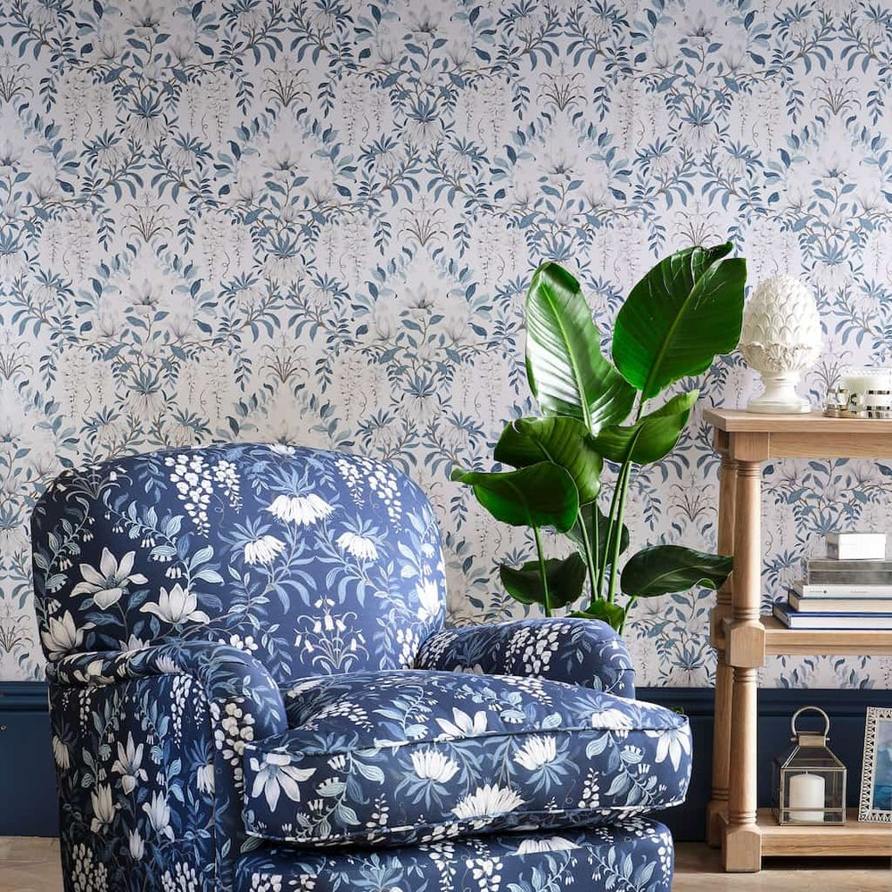  - Laura Ashley Parterre Off White Wallpaper - 113405 - Decor Warehouse