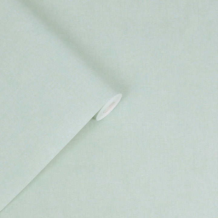 121092 - Laura Ashley - Laura Ashley Plain Duck Egg Wallpaper - Decor Warehouse