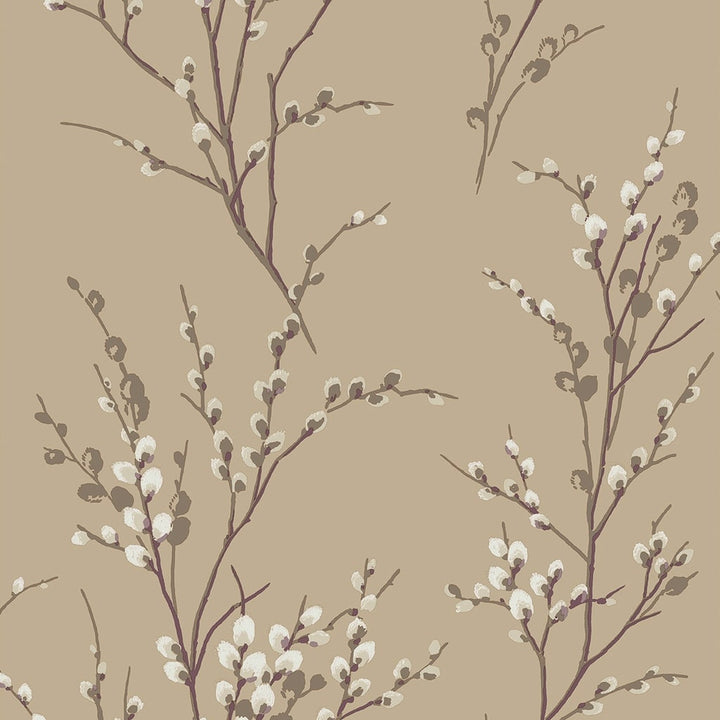  - Laura Ashley Pussy Willow Natural Wallpaper - 113358 - Decor Warehouse