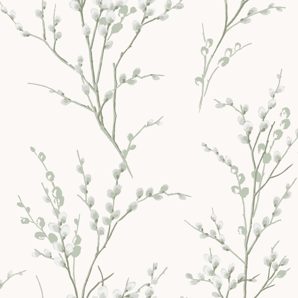 Laura Ashley Pussy Willow Sage Green Wallpaper