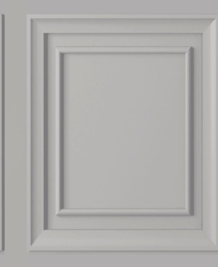  - Laura Ashley Redbrook Wood Panel Pale Steel Wallpaper - 114907 - Decor Warehouse