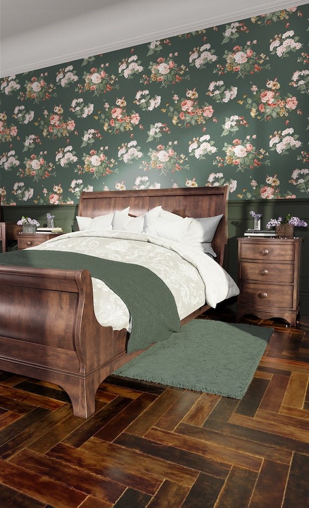 - Laura Ashley Rosemore Fern Wallpaper - 114896 - Decor Warehouse