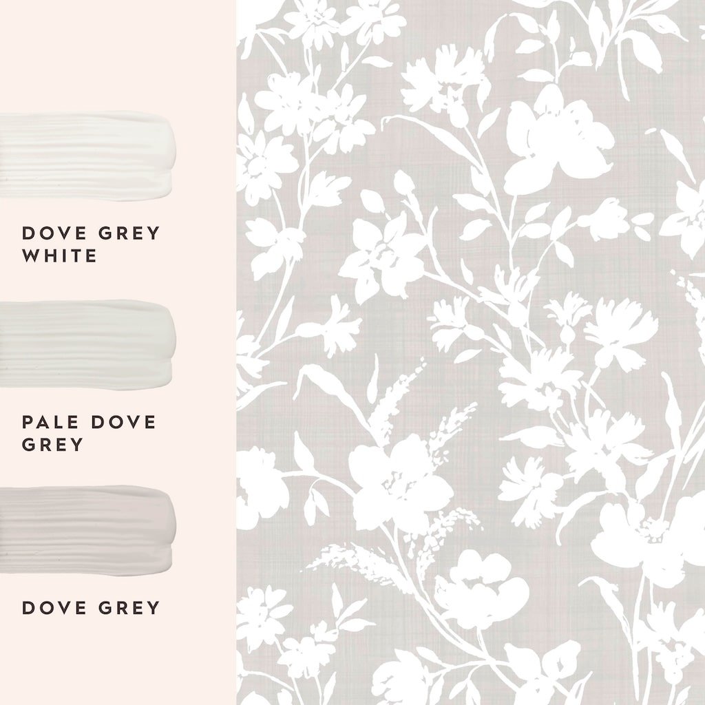130110 - Laura Ashley - Laura Ashley Rye Dove Grey Wallpaper - Decor Warehouse