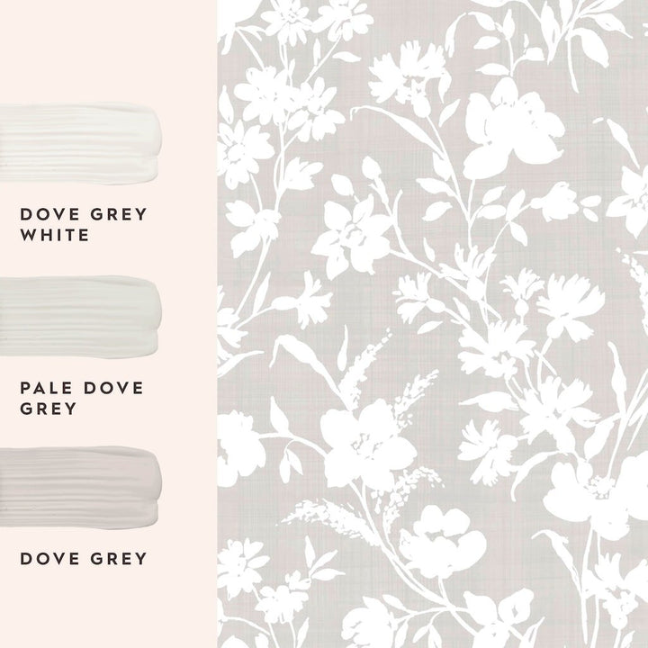 130110 - Laura Ashley - Laura Ashley Rye Dove Grey Wallpaper - Decor Warehouse