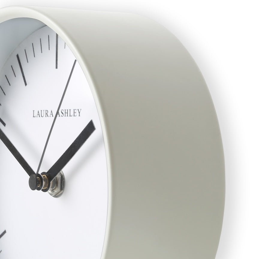 - Graham & Brown - Laura Ashley Twyford Small Bedside Ivory Clock - Decor Warehouse