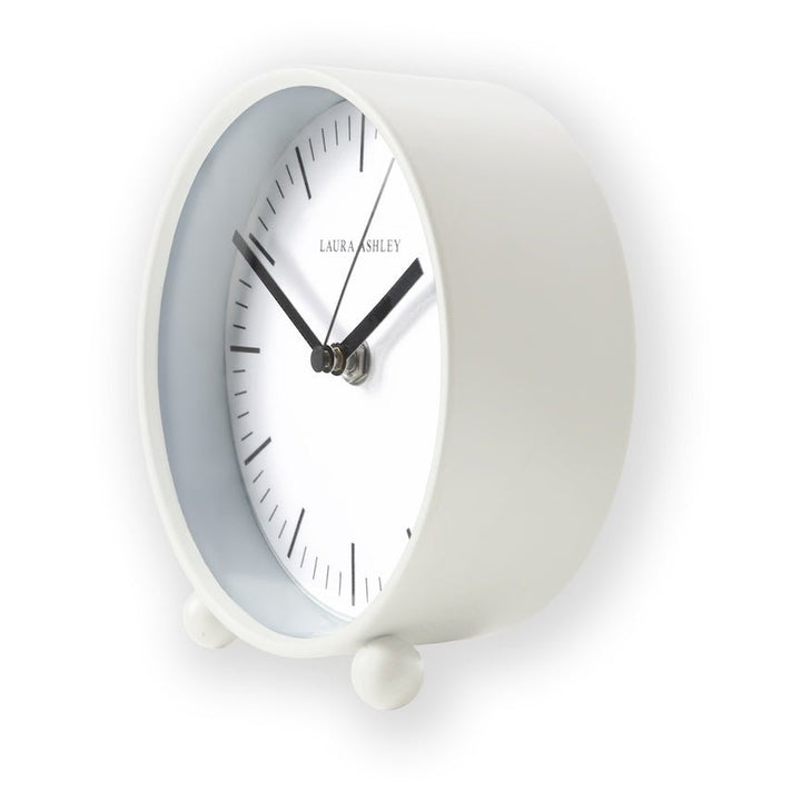  - Graham & Brown - Laura Ashley Twyford Small Bedside Ivory Clock - Decor Warehouse