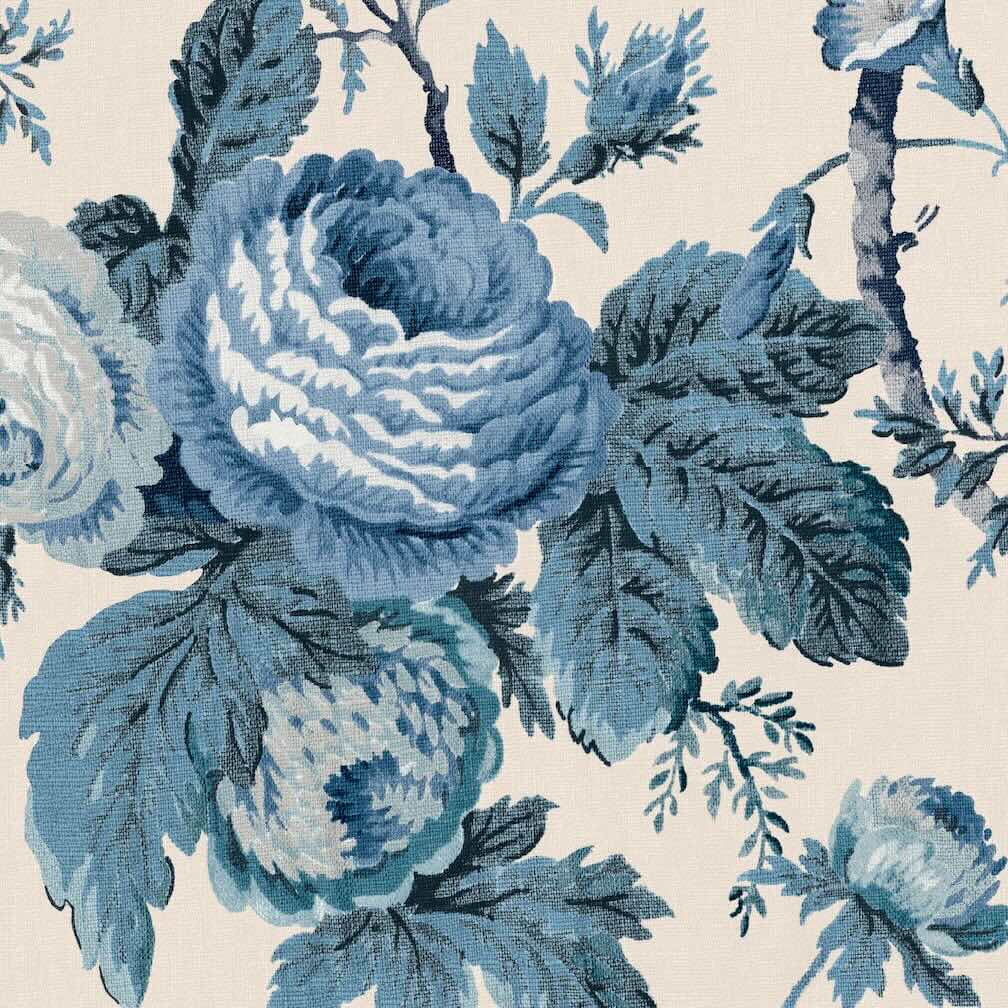 Laura Ashley Uffington Roses Dark Seaspray Wallpaper - 140324