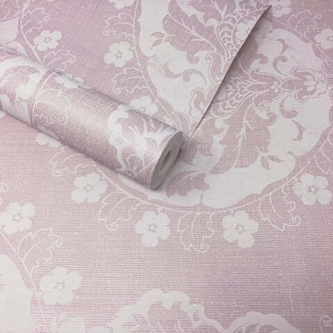  - Lourdes Lavender Wallpaper - FD21058 - Decor Warehouse