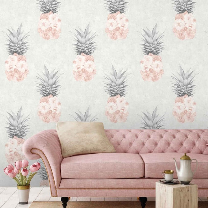  - Ludic Blush Pink Wallpaper - WM - 054 - Decor Warehouse
