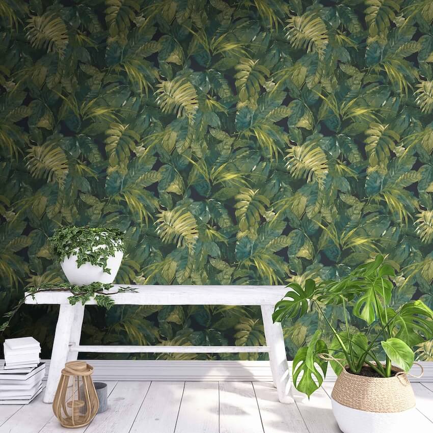 WM-346-1-Woodchip & Magnolia-Lush Tropic Wallpaper-Decor Warehouse