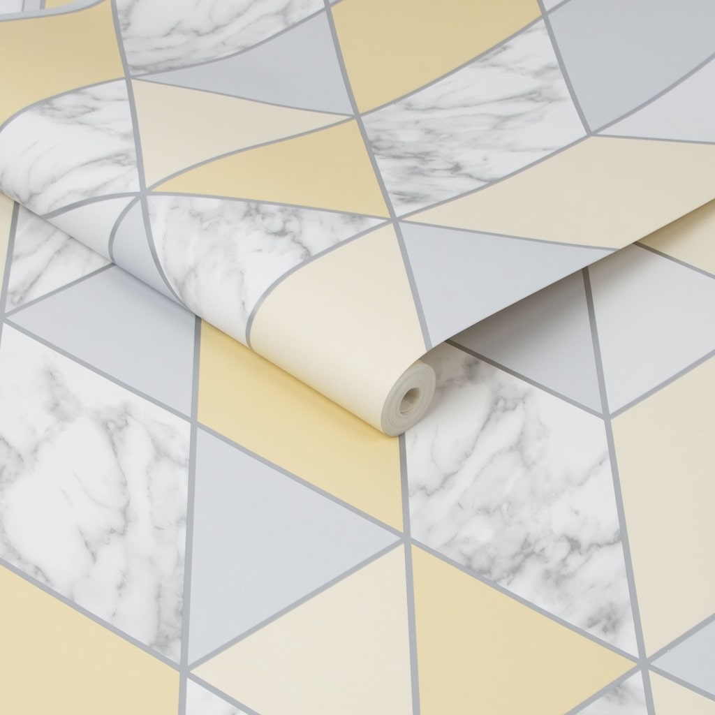 Marble Geo Yellow Wallpaper - 108296