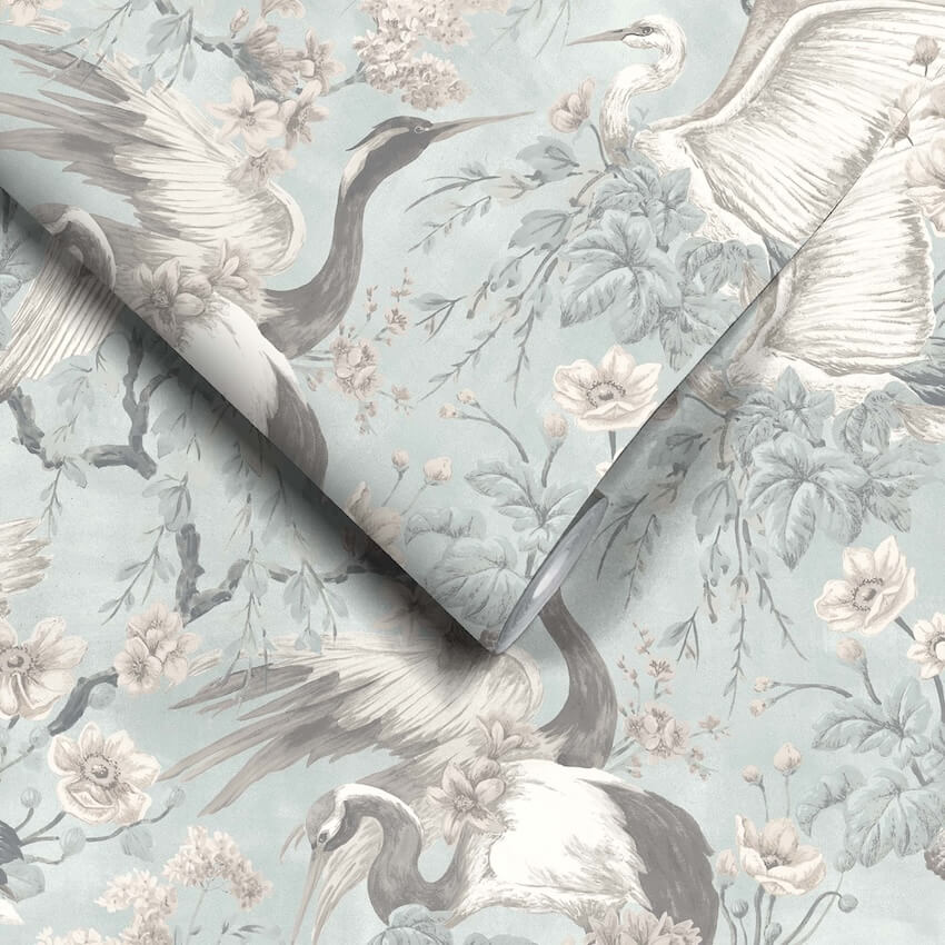  - Maurice Duck Egg Blue Wallpaper - WM - 411 - Decor Warehouse