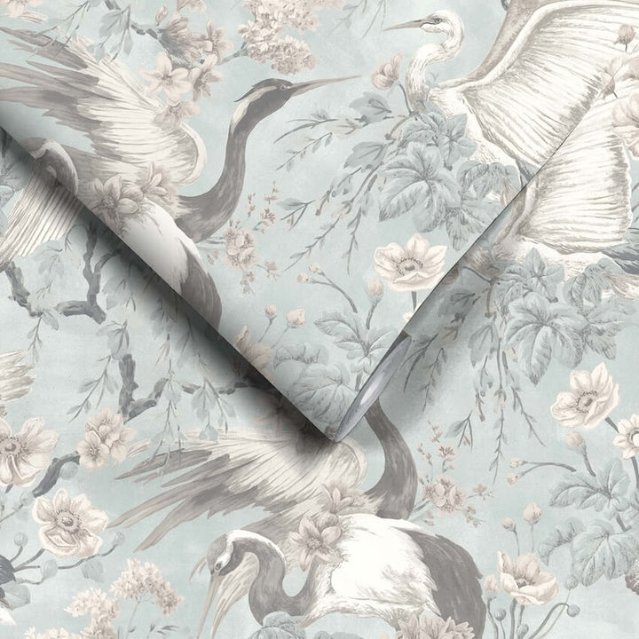 WM-411-Woodchip & Magnolia-Maurice Duck Egg Blue Wallpaper-Decor Warehouse