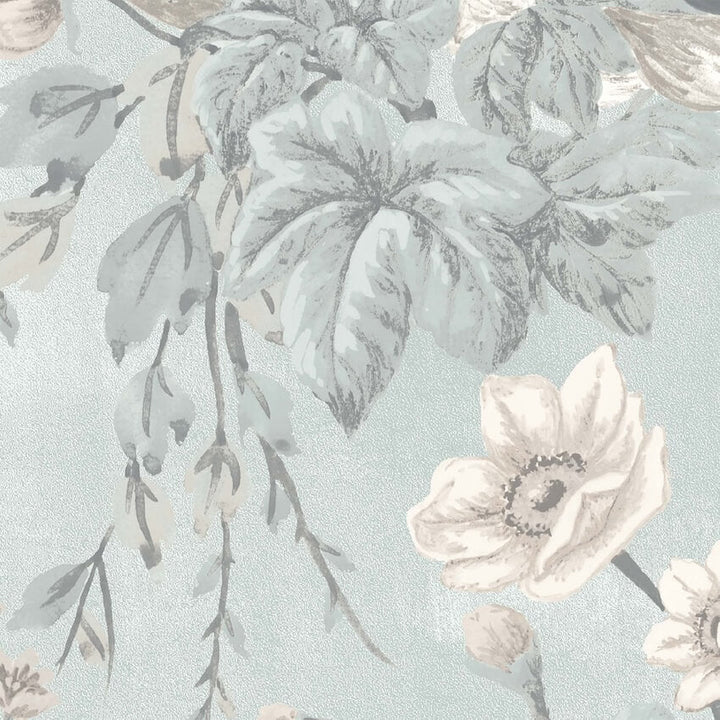 WM-411-Woodchip & Magnolia-Maurice Duck Egg Blue Wallpaper-Decor Warehouse