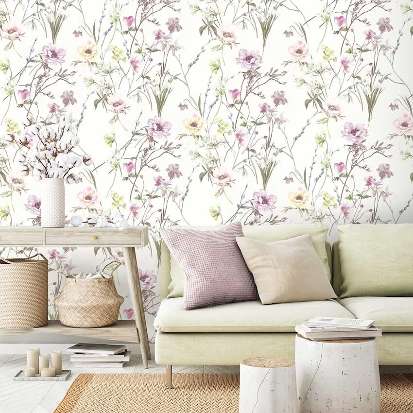  - Maytime Cream Wallpaper - WM - 383 - 07 - Decor Warehouse