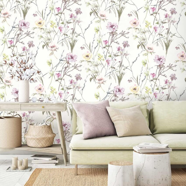  - Maytime Cream Wallpaper - WM - 383 - 07 - Decor Warehouse