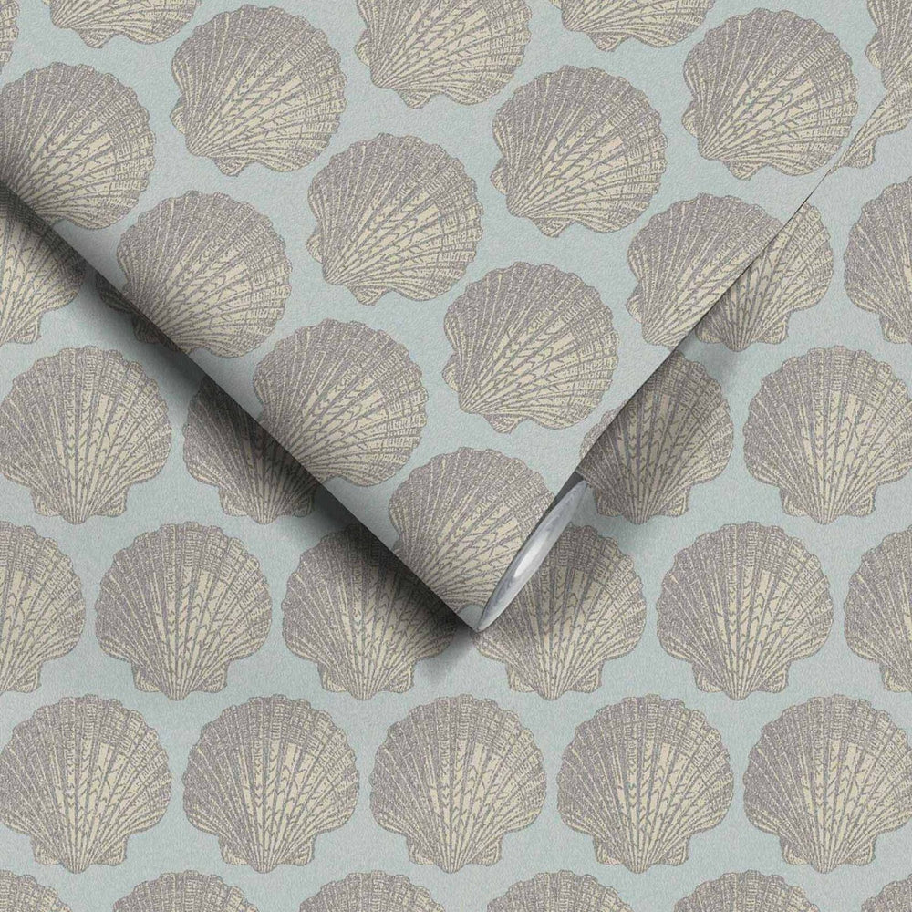- Michelle Powder Blue Wallpaper by Woodchip & Magnolia - WM - 463 - 05R - Decor Warehouse