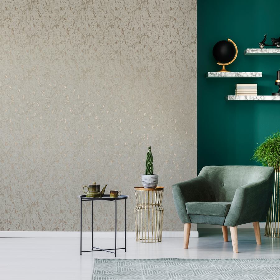  - Milan Taupe Superfresco Wallpaper - 100490 - Decor Warehouse