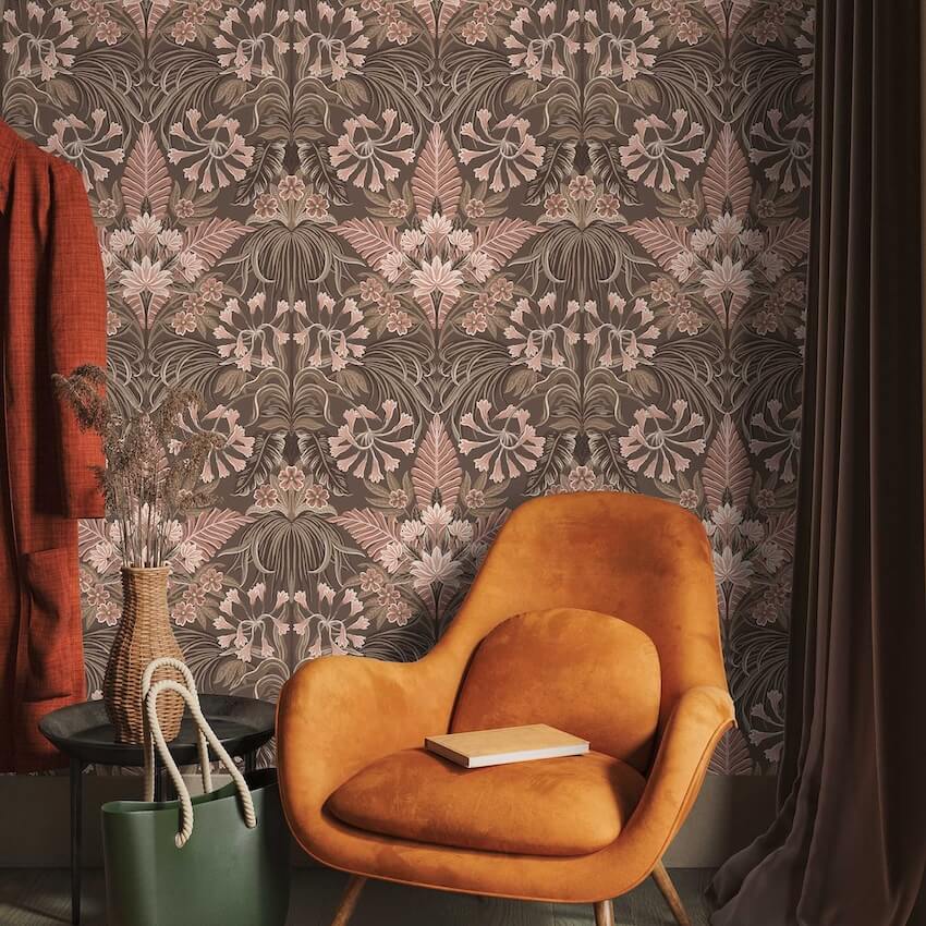  - Mirk Peat Brown Wallpaper - WM - 380 - 04 - Decor Warehouse