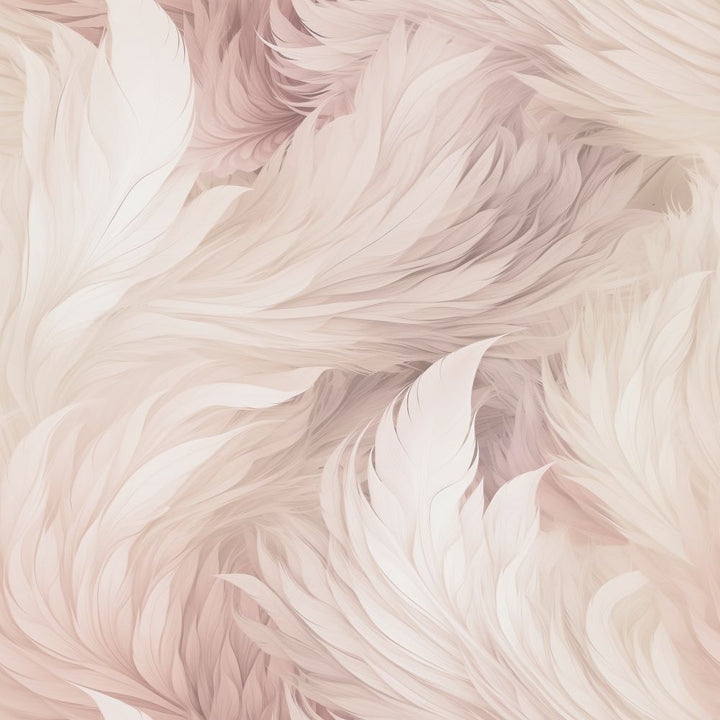  - Muriva Blush Plumes Wallpaper - 217504 - Decor Warehouse