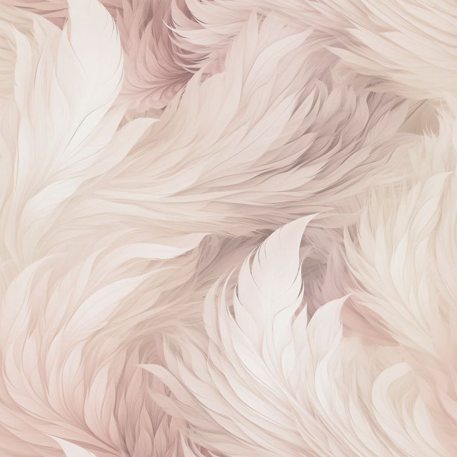  - Muriva Blush Plumes Wallpaper - 217504 - Decor Warehouse